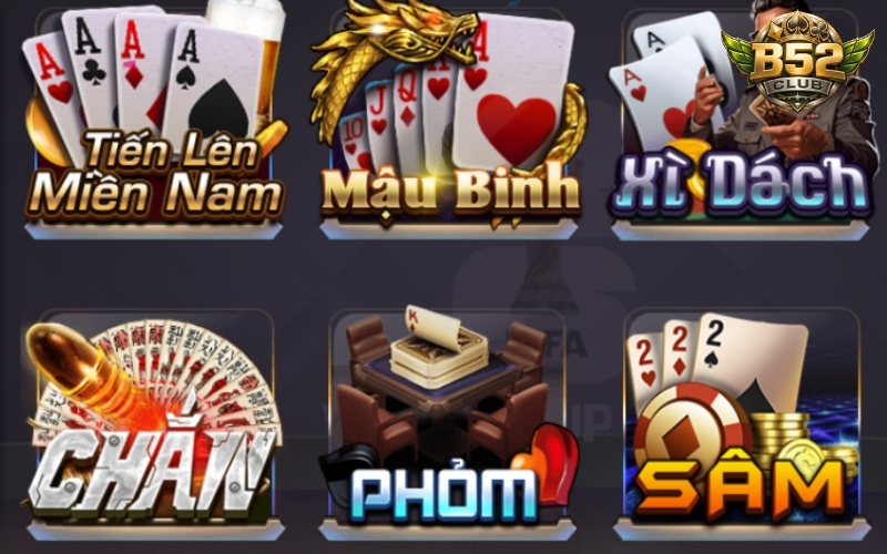 Các tựa game bài dân gian B52Club kinh điển